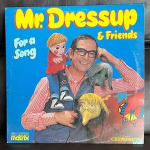 Vtg 1979 MR. DRESSUP & FRIENDS Album FOR A SONG Vinyl RECORD Dress Up